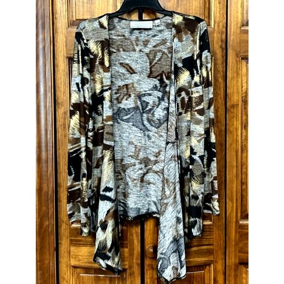 Simonton says, Metallic Open Cardigan Large - Picture 1 of 6